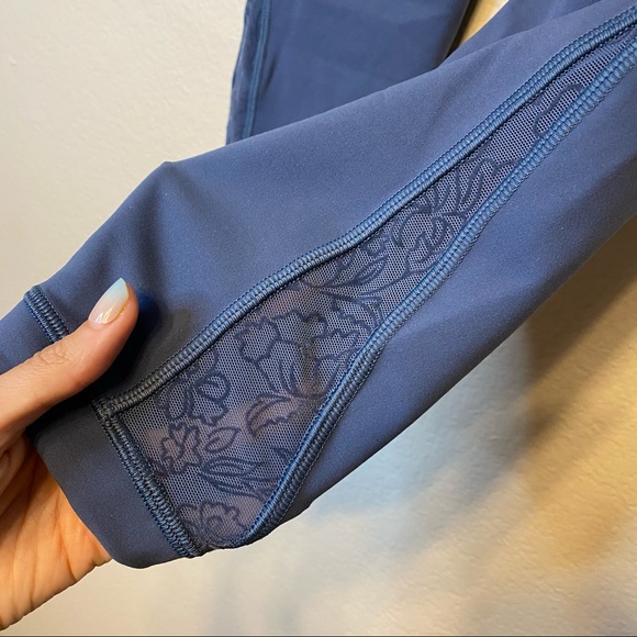 LULULEMON code blue Wunder Under crop leggings NWT - Picture 7 of 9
